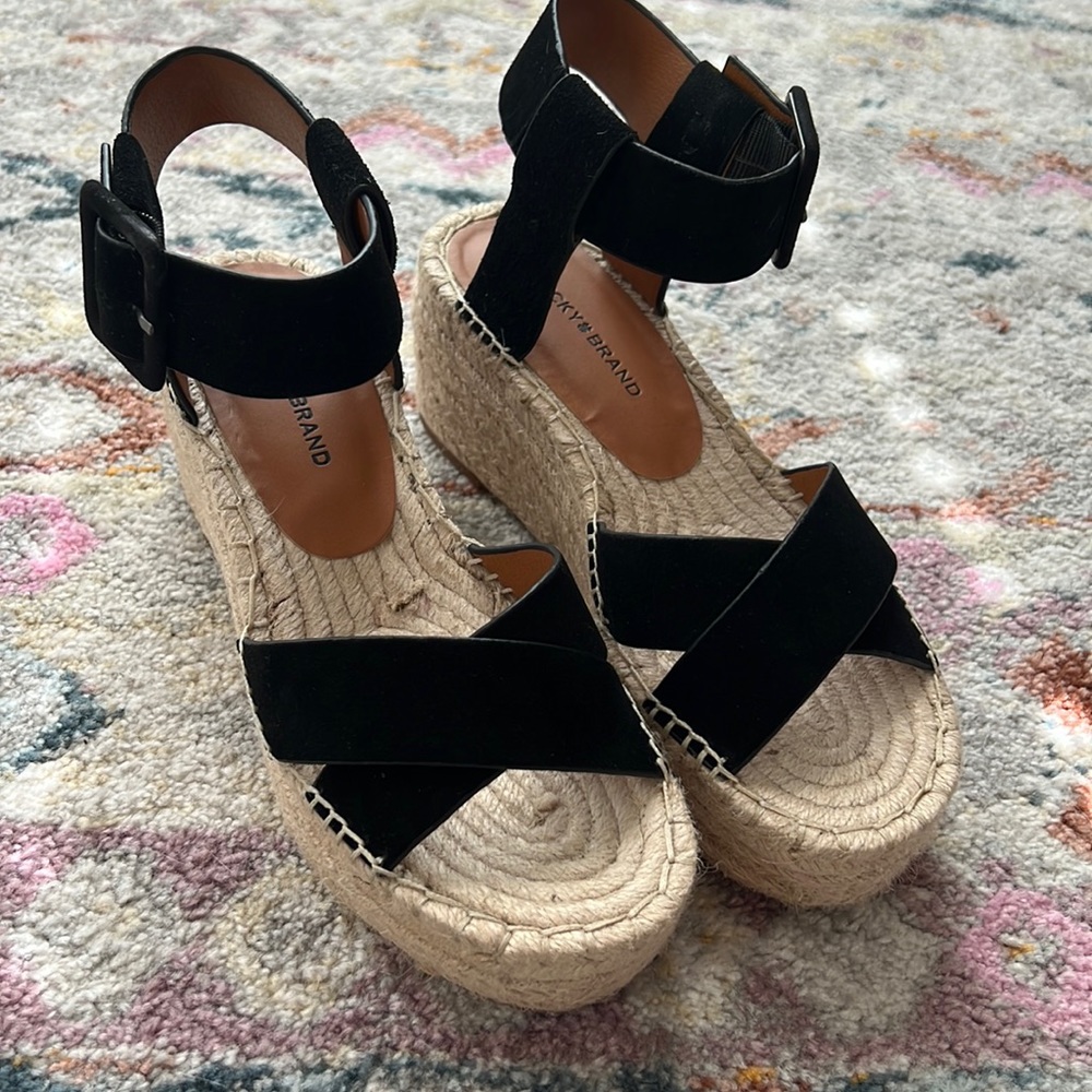 Lucky Brand Audrinah Espadrille Platform Sandal Size 7.5